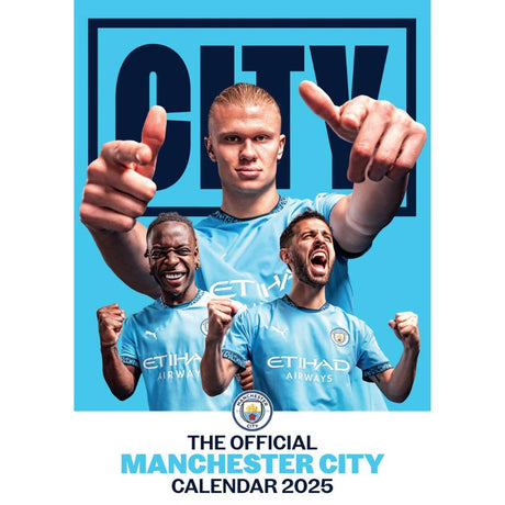 Manchester City FC A3 Calendar 2025 Default Title - Calendars & Planners at Gift Moments