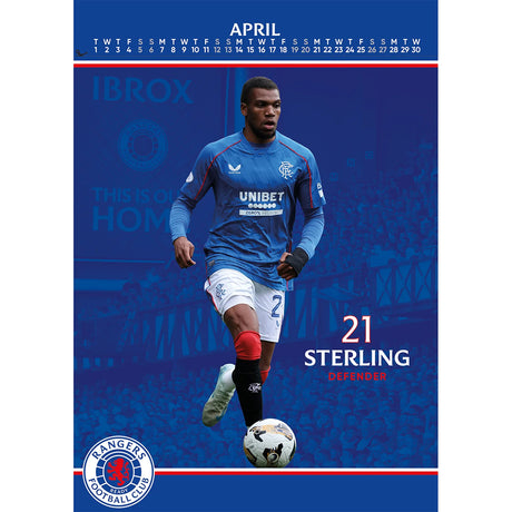 Rangers FC A3 Calendar 2025 - Calendars & Planners at Gift Moments