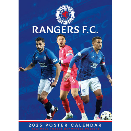 Rangers FC A3 Calendar 2025 Default Title - Calendars & Planners at Gift Moments