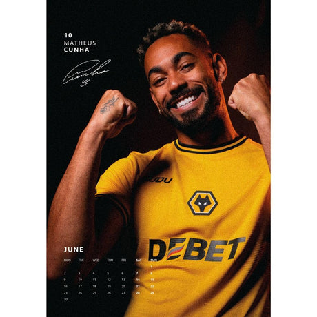 Wolverhampton Wanderers FC A3 Calendar 2025 - Calendars & Planners at Gift Moments