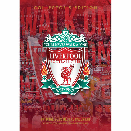 Liverpool FC Deluxe Calendar 2025: Collector's Edition Default Title - Calendars at Gift Moments