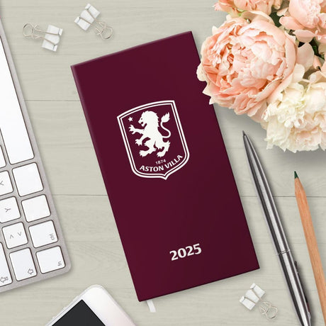 Aston Villa FC Slim Diary 2025 - Diaries at Gift Moments