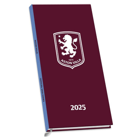 Aston Villa FC Slim Diary 2025 Default Title - Diaries at Gift Moments