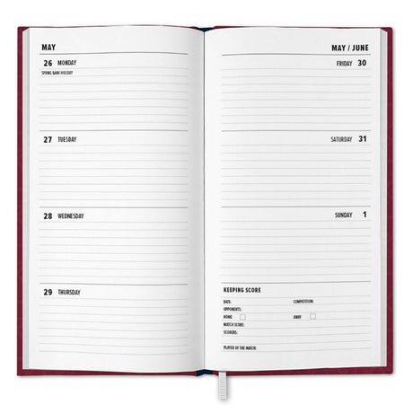 West Ham United FC Slim Diary 2025 - Diaries at Gift Moments