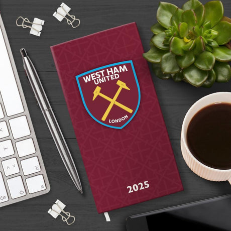 West Ham United FC Slim Diary 2025 - Diaries at Gift Moments