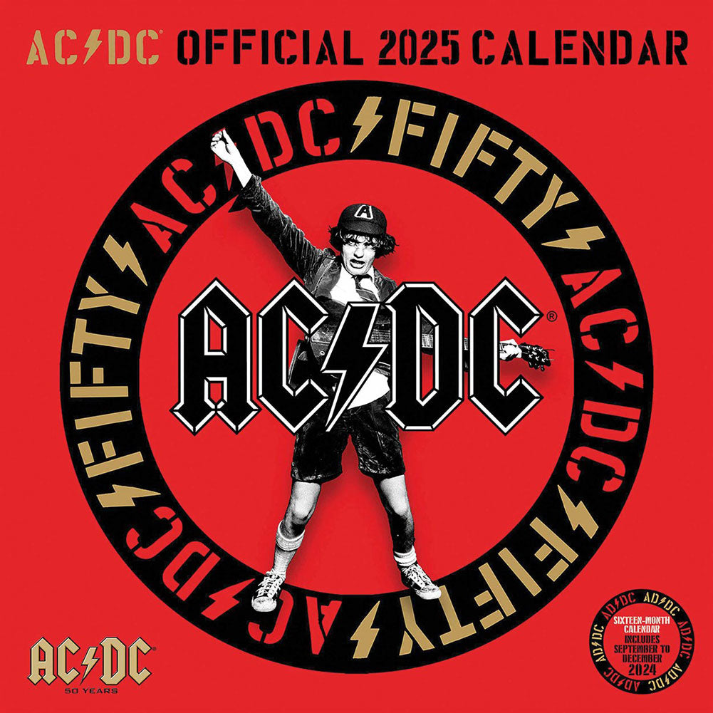 AC/DC 2025 Square Wall Calendar: 1 - Calendars By AC/DC