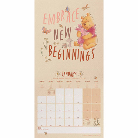 Winnie The Pooh Square Wall Calendar 2025 - Calendars at Gift Moments