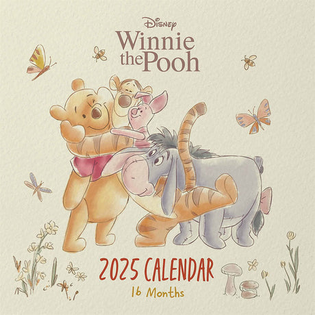 Winnie The Pooh Square Wall Calendar 2025 Default Title - Calendars at Gift Moments