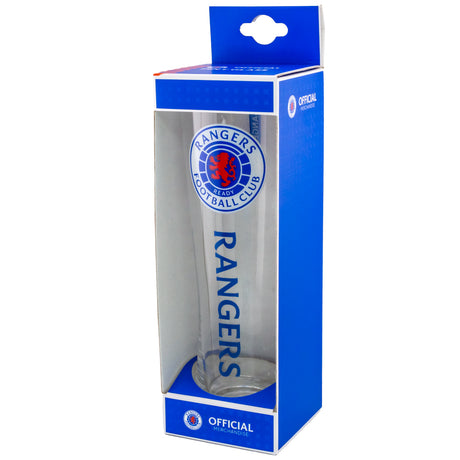 Rangers FC Tall Beer Glass - Glassware at Gift Moments