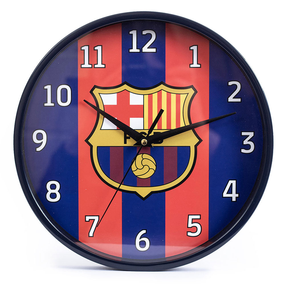 FC Barcelona Wall Clock - Classic Red and Blue Striped Design Default Title - Clocks at Gift Moments