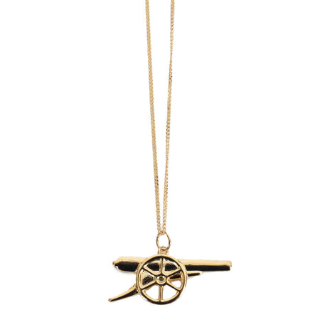 Arsenal FC 18ct Gold Plated on Silver Cannon Pendant & Chain - Necklaces at Gift Moments