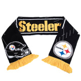 Pittsburgh Steelers HD Jacquard Knit Scarf: 1 - Scarves By American Sports