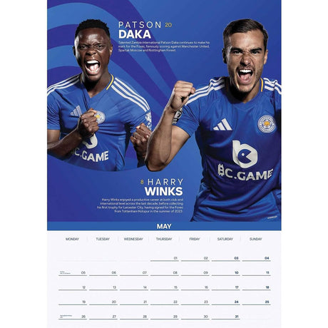 Leicester City FC A3 Calendar 2025 - Calendars at Gift Moments