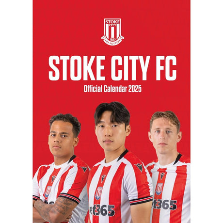 Stoke City FC A3 Wall Calendar 2025 Default Title - Calendars & Planners at Gift Moments