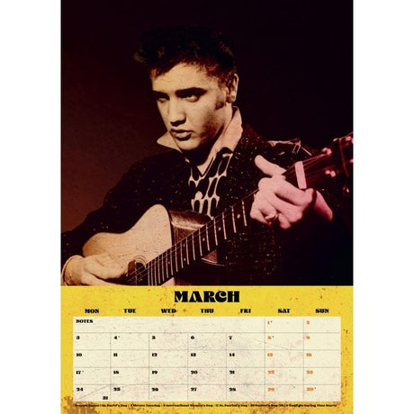 Elvis Presley A3 Calendar 2025 - Calendars & Planners at Gift Moments