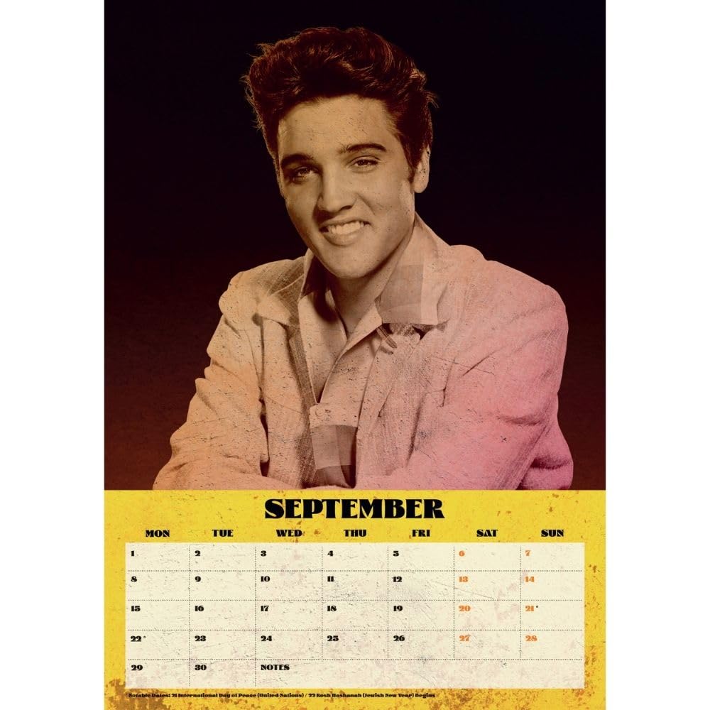 Elvis Presley 2025 A3 Wall Calendar: 3 - Calendars & Planners By Elvis Presley