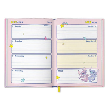 Lilo & Stitch A5 Diary 2025 - Week to View Hardback - Diaries at Gift Moments