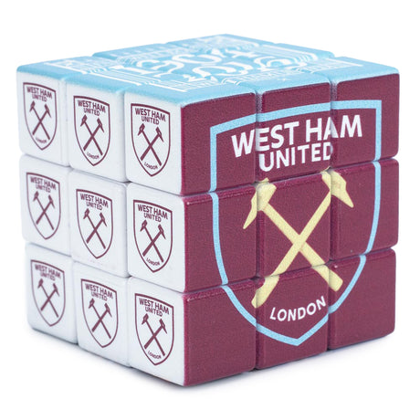 West Ham United FC Rubik’s Cube Puzzle Default Title - Puzzles & Games at Gift Moments