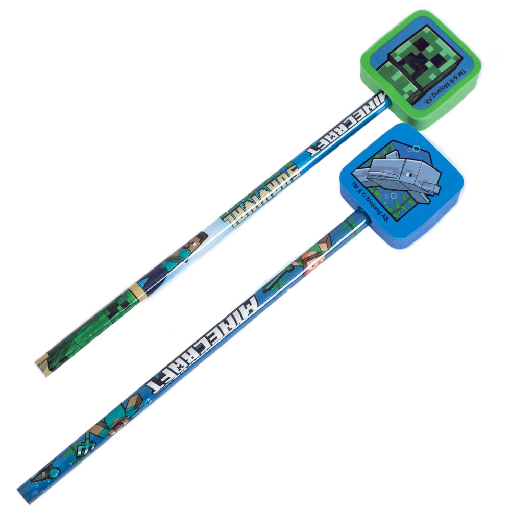 Minecraft Pencil & Topper Set: 1 - Pens & Pencils By Minecraft