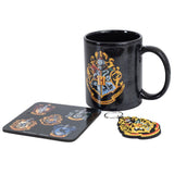 Harry Potter Colourful Crest Mug & Coaster Set Default Title - Mugs at Gift Moments