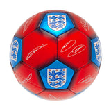 England FA Signature Skill Ball - Striking Red and Blue Metallic Finish - Balls at Gift Moments