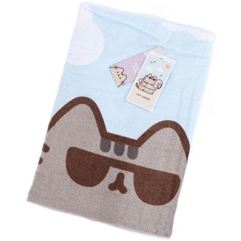 Pusheen Flamingo Beach Towel: 3 - Towels By Pusheen