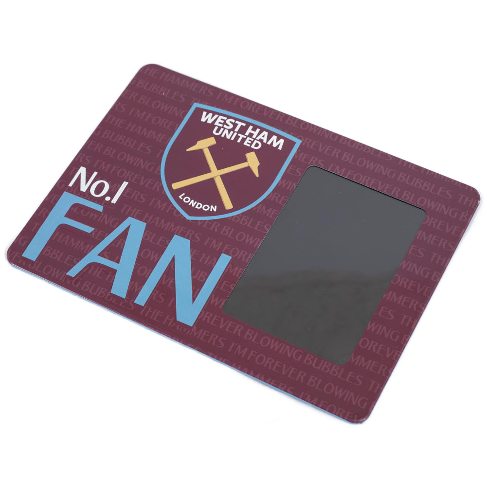 West Ham United FC No1 Fan Picture Frame Sign - Photo Frames at Gift Moments