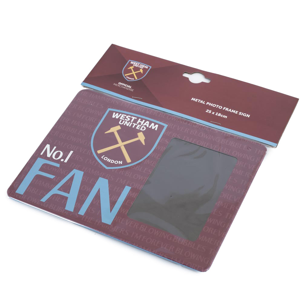 West Ham United FC No1 Fan Picture Frame Sign - Photo Frames at Gift Moments