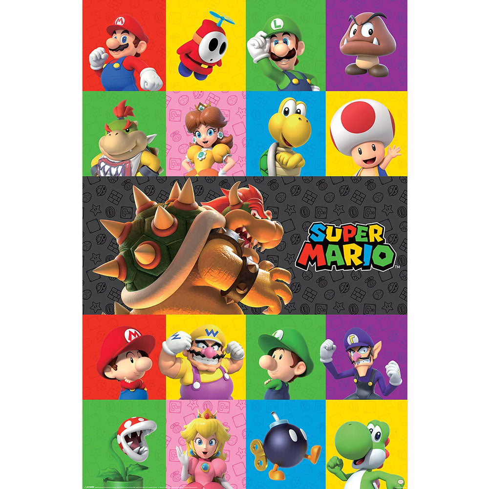 Super Mario Characters Maxi Poster 227: 1 - Posters By Super Mario