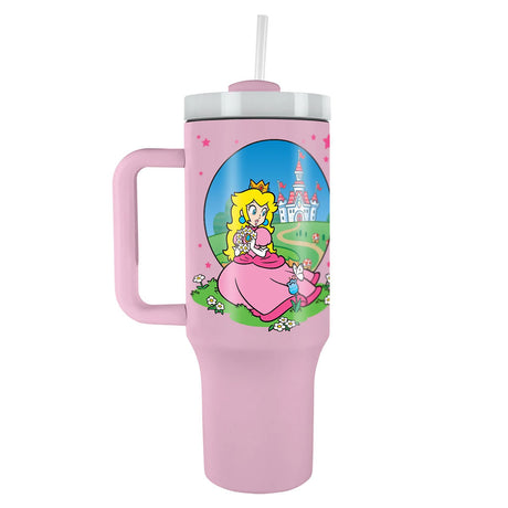 Super Mario Princess Peach 40oz Tumbler Default Title - Water Bottles at Gift Moments