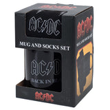 AC/DC Back In Black Mug & Sock Set: 5 - Mugs By AC/DC