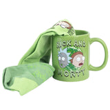 Rick And Morty Mug & Sock Set Default Title - Mugs at Gift Moments