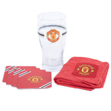 Manchester United FC Core Stripe Mini Bar Set Default Title - Barware at Gift Moments