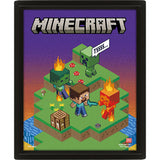 Minecraft 3D Lenticular Framed Picture: 3 - Framed Prints By Minecraft