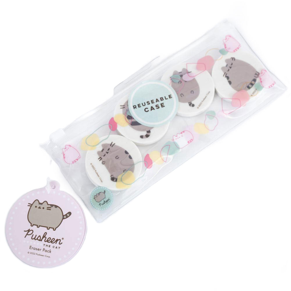 Pusheen 4pk Eraser Set - Pencil Cases & Sets at Gift Moments