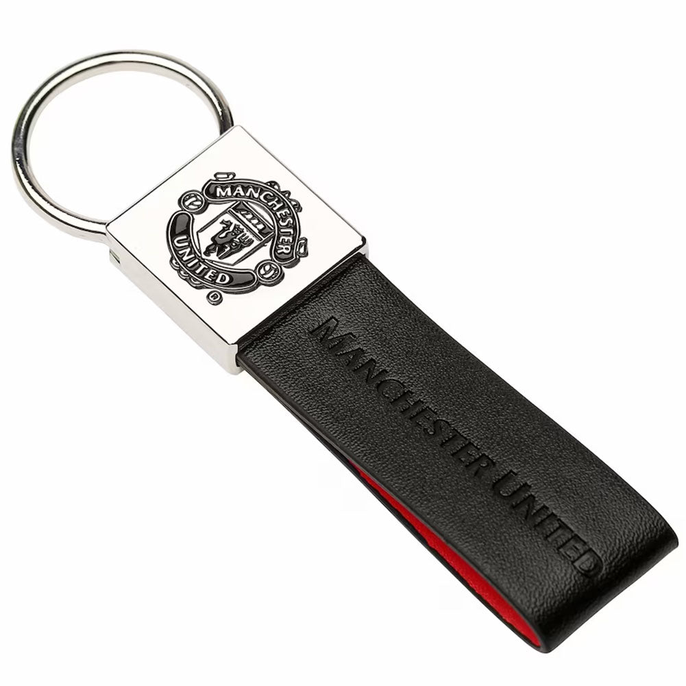 Manchester United Faux Leather Key Fob: 1 - Keyrings By Manchester United