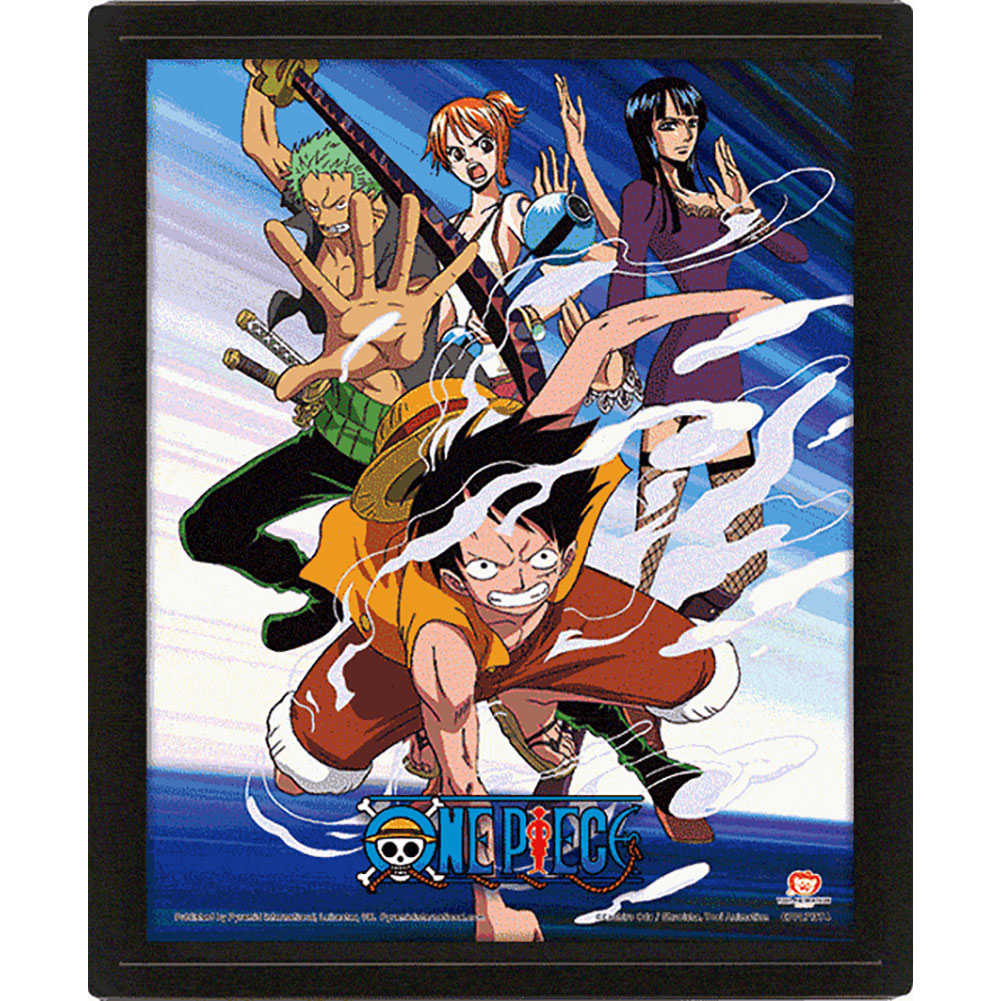 One Piece Framed Assault 3D Picture - Framed Prints at Gift Moments