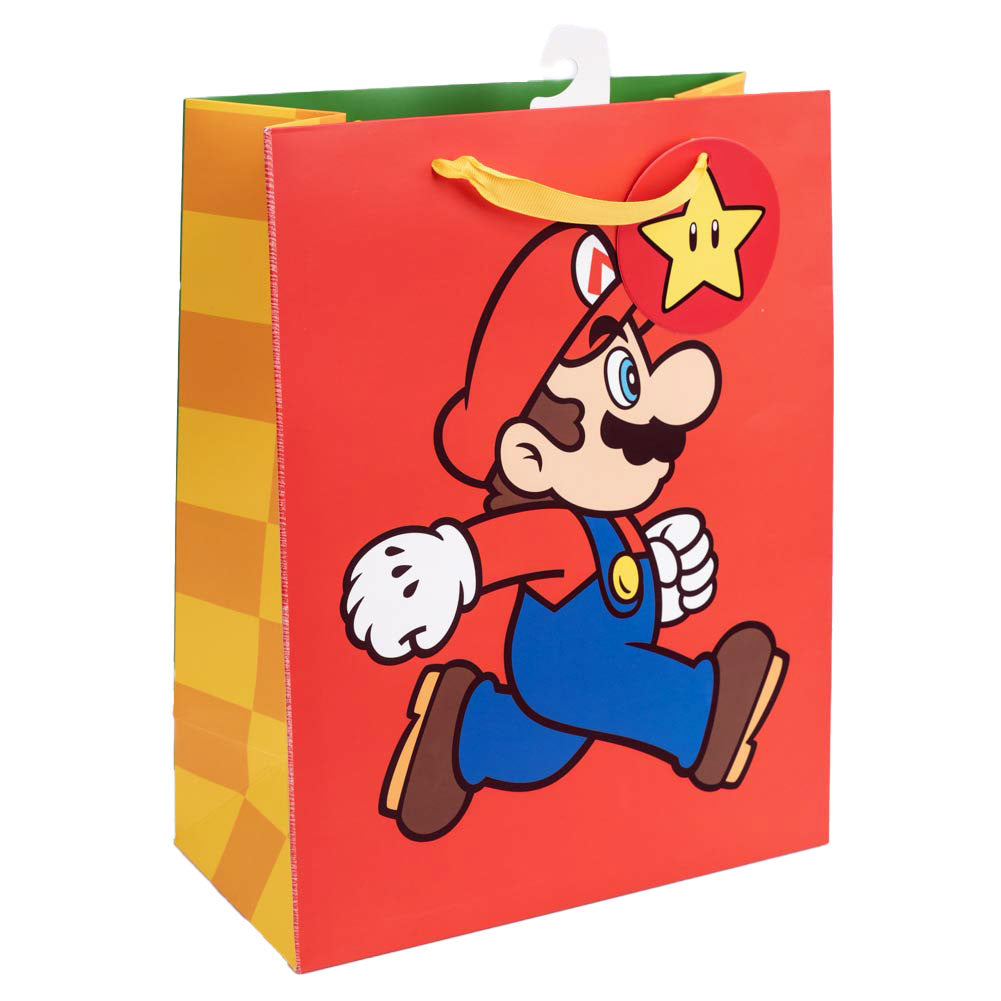 Super Mario Medium Gift Bag Default Title - Gift Wrap & Bags at Gift Moments