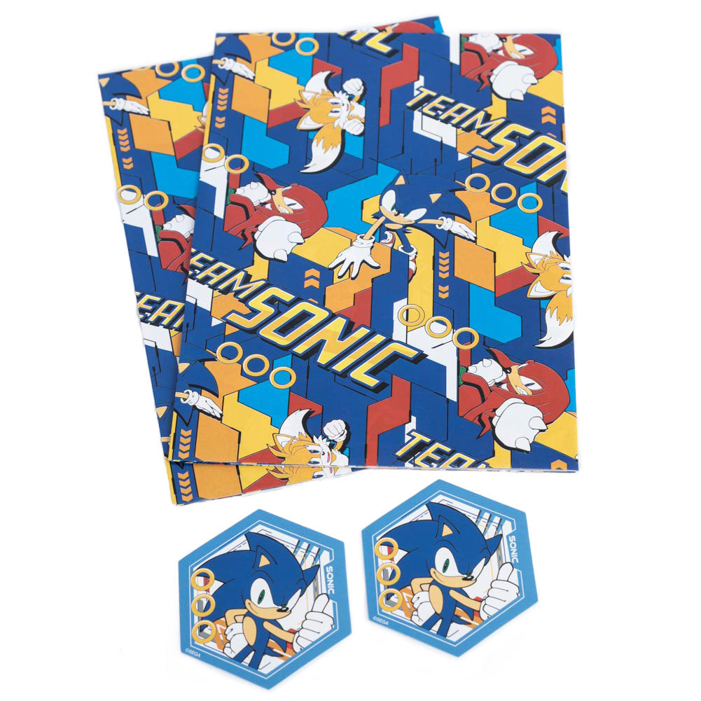 Sonic The Hedgehog Gift Wrap Set - Gift Wrap & Bags at Gift Moments