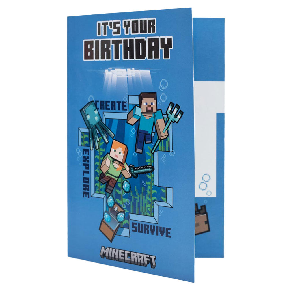 Minecraft Birthday Card - Greeting Cards at Gift Moments