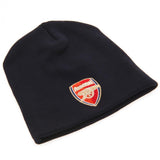 Arsenal FC Navy Beanie - Official Knitted Hat - Caps & Hats at Gift Moments