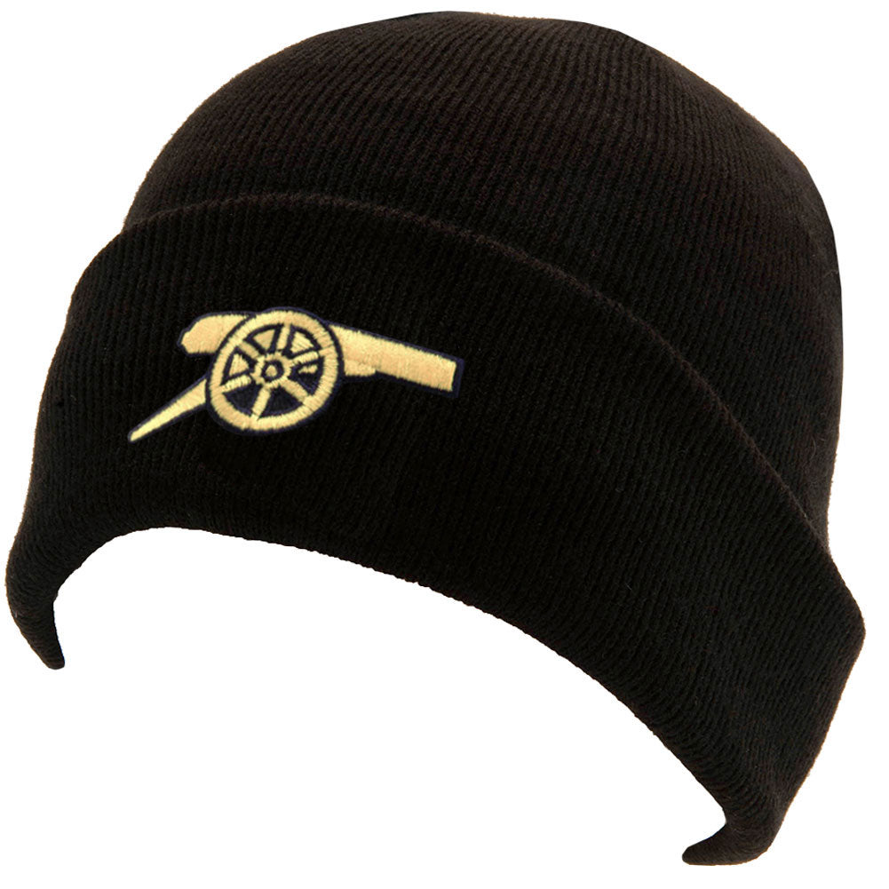 Arsenal FC Black Cuff Beanie Default Title - Caps & Hats at Gift Moments