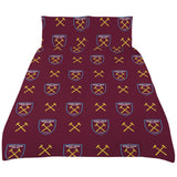 West Ham United FC Colour Split King Duvet Set - Bedroom at Gift Moments