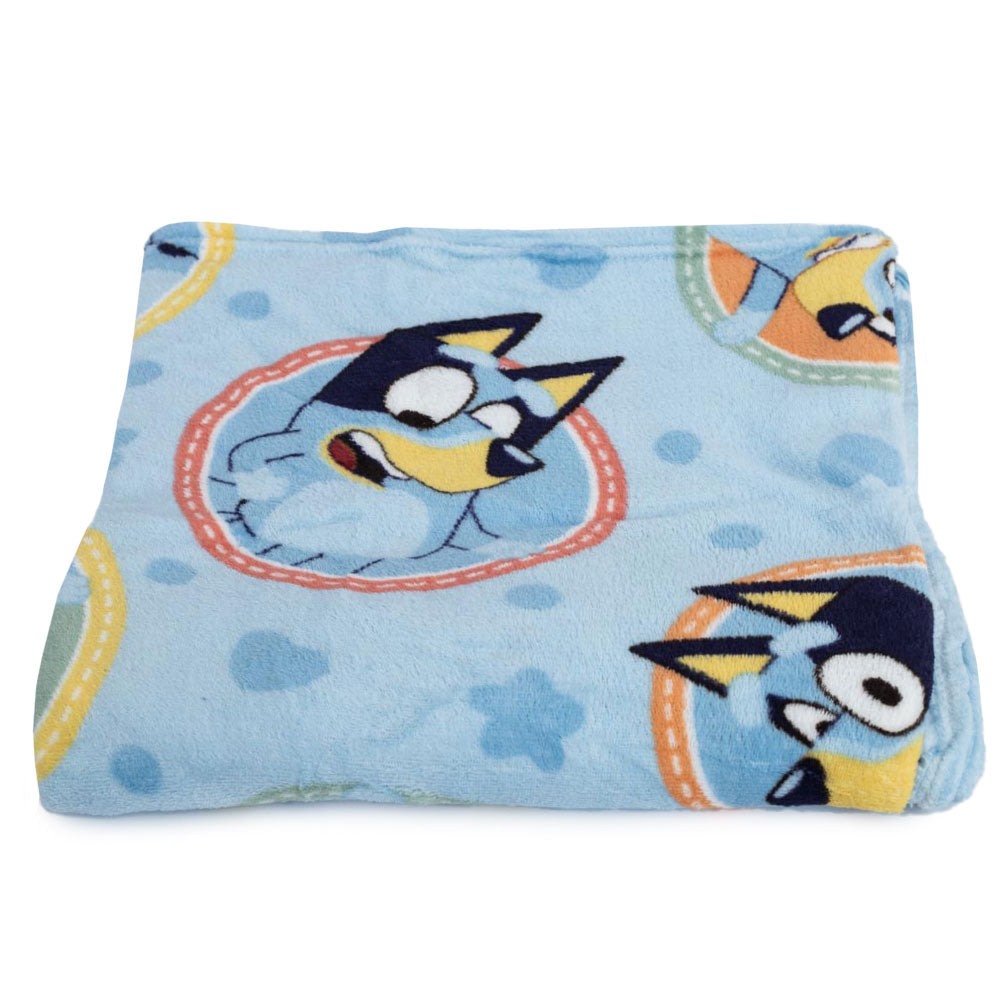 Bluey Frames Fleece Blanket - Soft and Colourful Comfort - Blankets at Gift Moments