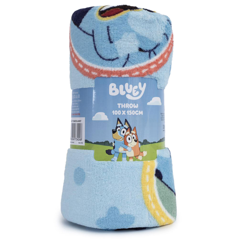 Bluey Frames Fleece Blanket - Soft and Colourful Comfort Default Title - Blankets at Gift Moments