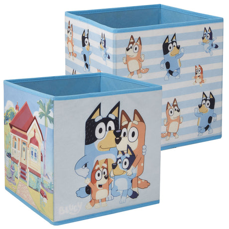 Bluey Twin Pack Storage Cube Default Title - Storage at Gift Moments