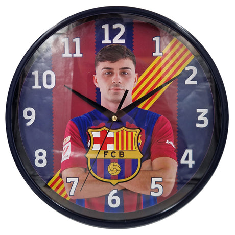 FC Barcelona Pedri Wall Clock Default Title - Clocks at Gift Moments