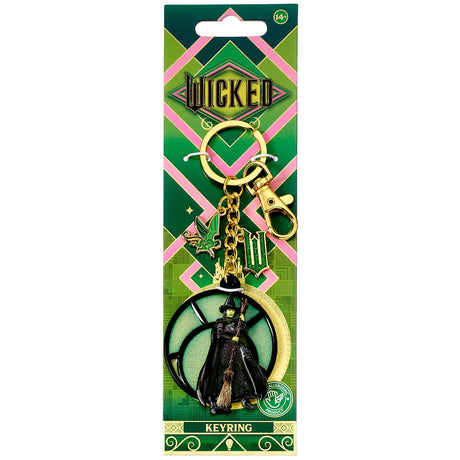 Wicked Elphaba Window Charm Keyring - Keyrings at Gift Moments