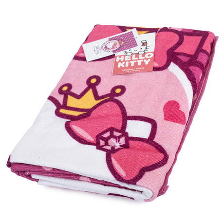 Hello Kitty Velour Beach Towel - Towels at Gift Moments