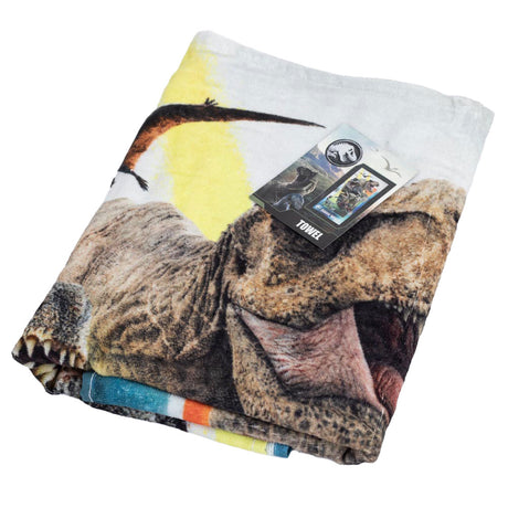 Jurassic World Velour Beach Towel - Towels at Gift Moments